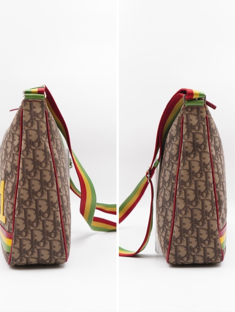 CG41 💗 Christian Dior Monogram Rasta Messenger Beige - Picture 7 of 13